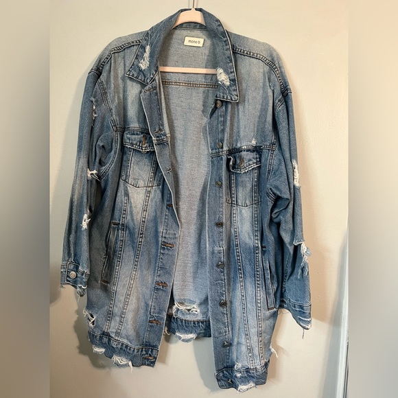 Oversized denim jacket - Picture 1 of 2